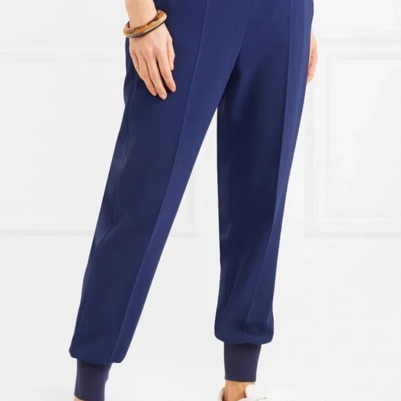 STELLA MCCARTNEY Julia elasticated-cuff cady trousers - Picture 1 of 4
